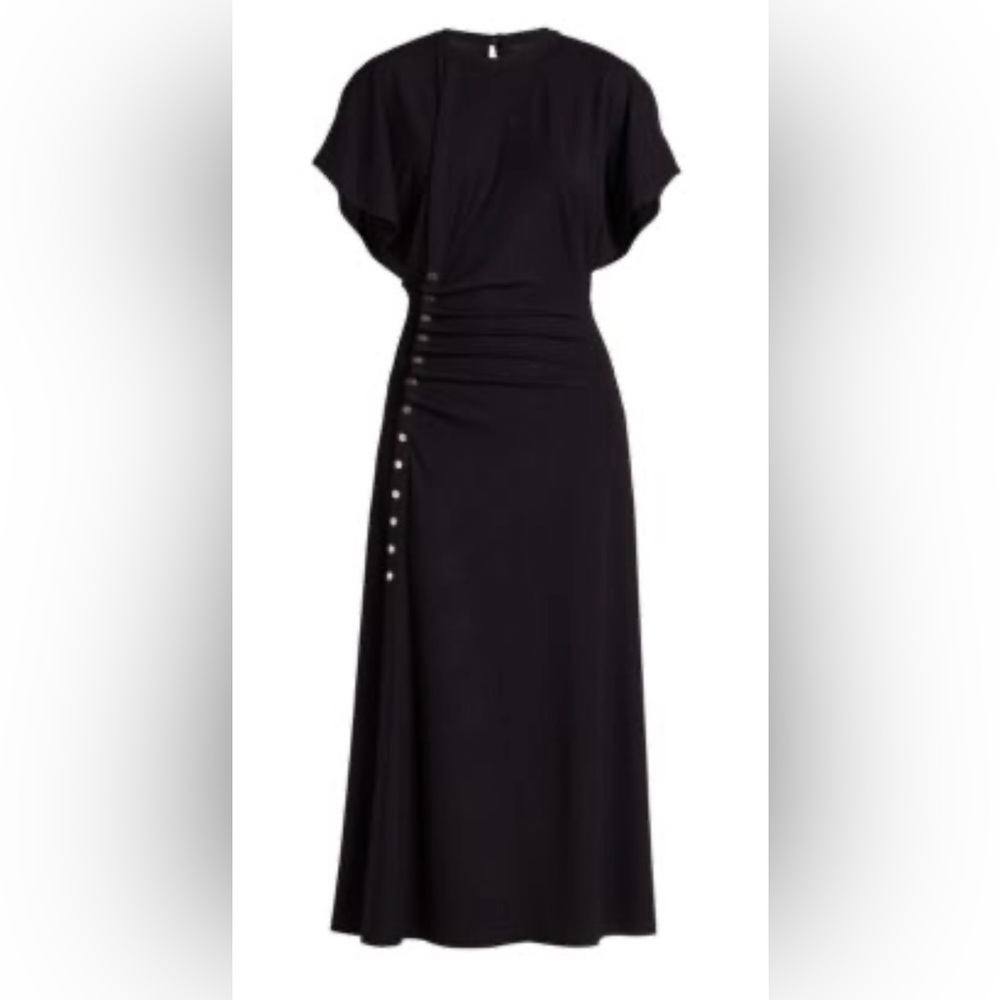 **Paco Rabanne** Black Stretch Jersey Dress